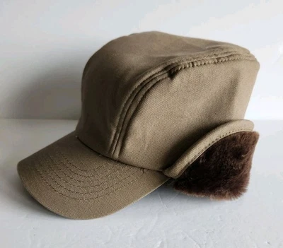 Broner Mens Large Brown Ear Flap Cotton Hat Cap 41517 Winter - Image 1 of 4