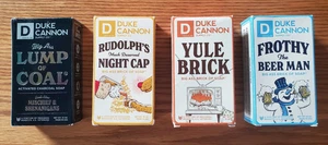 Duke Cannon Holiday Soap Assorted 10oz Bar Lot Of 4 Christmas Coal Yule Rudolph - Picture 1 of 12