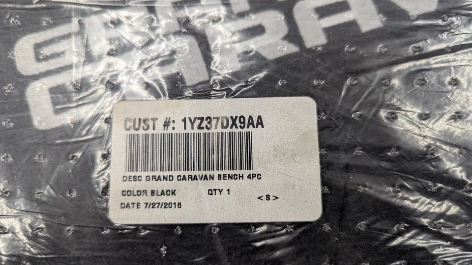 Juego de alfombrillas negras originales Mopar 2013-2020 Dodge Grand Caravan 1YZ37DX9AA Foto 1 de 4