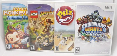 Wii Adventure Game Bundle of 4: Skylanders Giants, Petz Sports, Indiana Jones 2. - Image 1 of 4