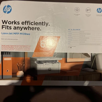 HP LaserJet MFP M139we Wireless All-in-One Printer – Smart, White - Image 1 of 3