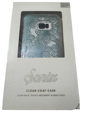 Funda Abrigo Transparente Sonix para Samsung Galaxy S7 Active - Azul Floral Foto 1 de 2