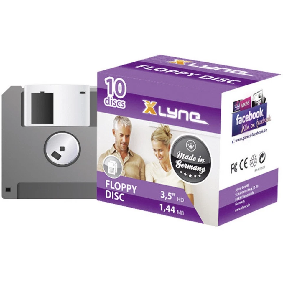 Xlyne 9010000 3.5 Zoll Diskette 1.44 MB 10 St. - Bild 1 von 1