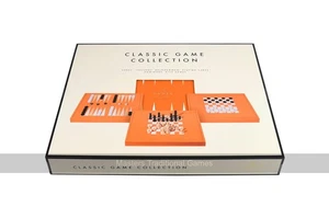 Luxury Vegan Leather Classic Games Compendium (IMPERFECT) - Picture 1 of 9