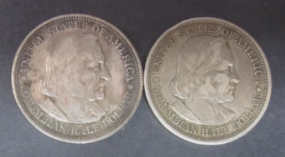 (Set of 2) 1892 & 1893 World Columbian Expo US Commemorative Silver Half Dollars - Image 1 of 2