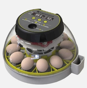 KEBONNIXS 12 Egg Incubator with Humidity Display, Egg Candler, Automatic Egg ... - Picture 1 of 7
