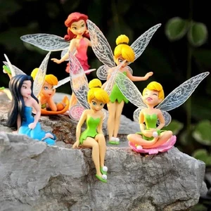 Juego de 6 figuras de acción de PVC de anime Tinkerbell Fairy Tales niñas Tinker Bell juguetes - Imagen 1 de 16