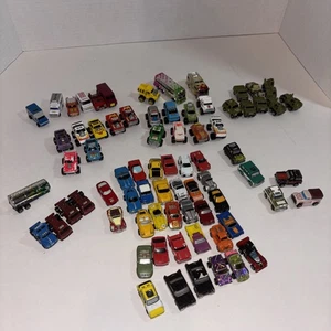 Lot Of 73 MICRO MACHINES 80s Vintage Military Hot Rods Monster Trucks Shiny - Picture 1 of 24