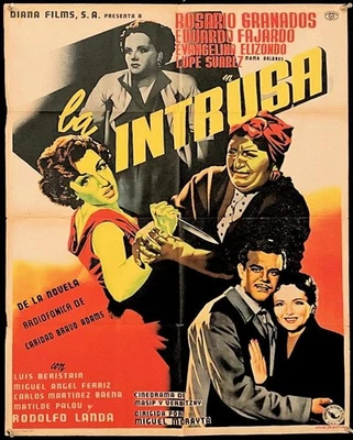 F408    LA INTRUSA Mexican poster '54 Rosario Granados, Eduardo Fajardo, - Image 1 of 2