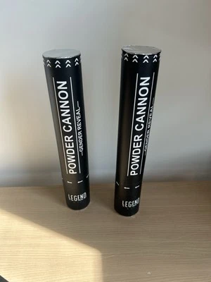 Legend & Co, Baby Gender Reveal Color Polvo Cañones NIÑO NIÑA (cada uno alimentado por aire Foto 1 de 3