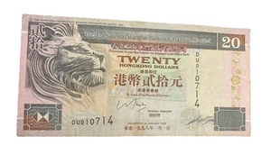 1998 Hong Kong & Shanghai Banking Corporation HSBC $20 banconota da venti dollari vd - Foto 1 di 2