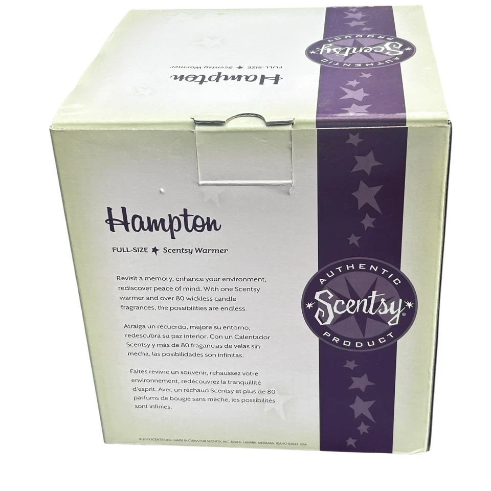 Scentsy Hampton Plug In Wax Melt Warmer Retired New in Box - Image 1 of 4