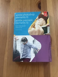 Adobe Photoshop Elements 13 & Adobe Premiere Elements 13 2-DVD Set for Win & Mac - Picture 1 of 9