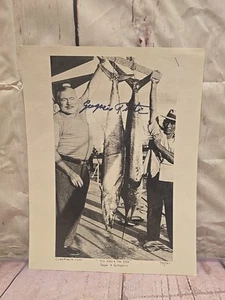 Ernest Hemingway Papa & Gregorio Fuentes SIGNED Photo Old Men & The Sea - Picture 1 of 10