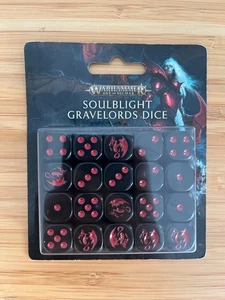 WARHAMMER AGE OF SIGMAR SOULBLIGHT GRAVELORDS DICE 20X16 MM 40K MJ - Picture 1 of 1