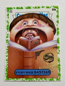 Garbage Pail Kids Bookworm Book Worm Parody Green Border STORY BOOK BASTIAN #97a - Picture 1 of 9