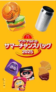 McDonald's Japan 2025 Big Mac Fan Lucky Bag Set di 4 Completo NUOVO - Foto 1 di 13
