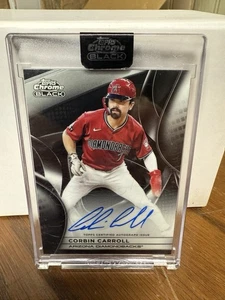 2025 Topps Chrome Black Corbin Carroll Autogramm #CBA-CC Diamondbacks - Bild 1 von 6