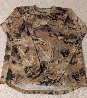 Sitka Core Lightweight LS Crew Optifade Waterfowl Marsh Size Large - Image 1 of 4