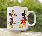 Walt Disney Minnie Mouse Coffee Mug Cup Running Red Dress Yellow Bow Korea