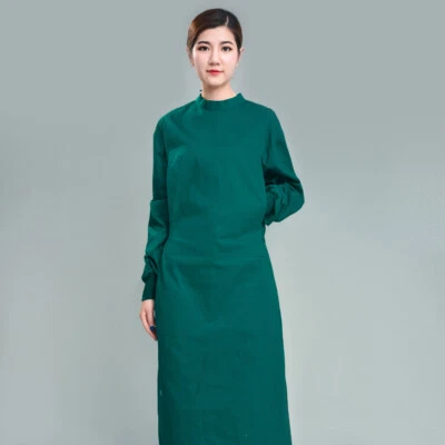 Bata médica quirúrgica bata de operación de hospital protección de laboratorio dental reutilizable Foto 1 de 4