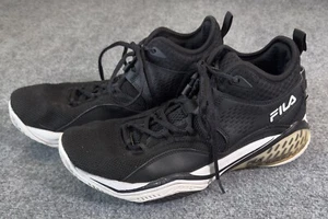 Fila Energized Mens 10.5 Black Shoes Running Sports Exercise Mid 1BM01341-013 - Picture 1 of 13