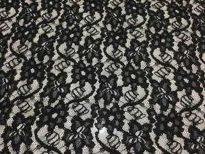 NUOVO tessuto pizzo floreale multicolore elasticizzato design alta classe - Foto 1 di 5