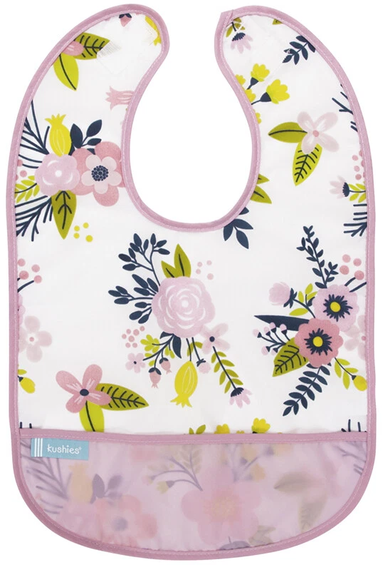 Babero limpio impermeable con bolsillo Kushies Cleanbib para bebés o niños pequeños - K281 Foto 1 de 1