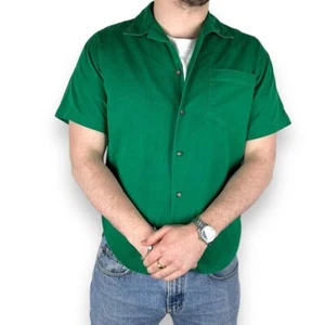 Vintage Ralph Lauren Made In USA Short Sleeve Shirt, Green, Small (S932) - Picture 1 of 5
