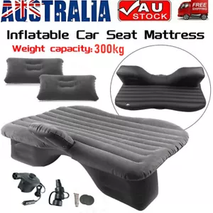 Portable Inflatable Car Back Seat Mattress Camping Travel Air Bed +Electric Pump - Picture 1 of 12