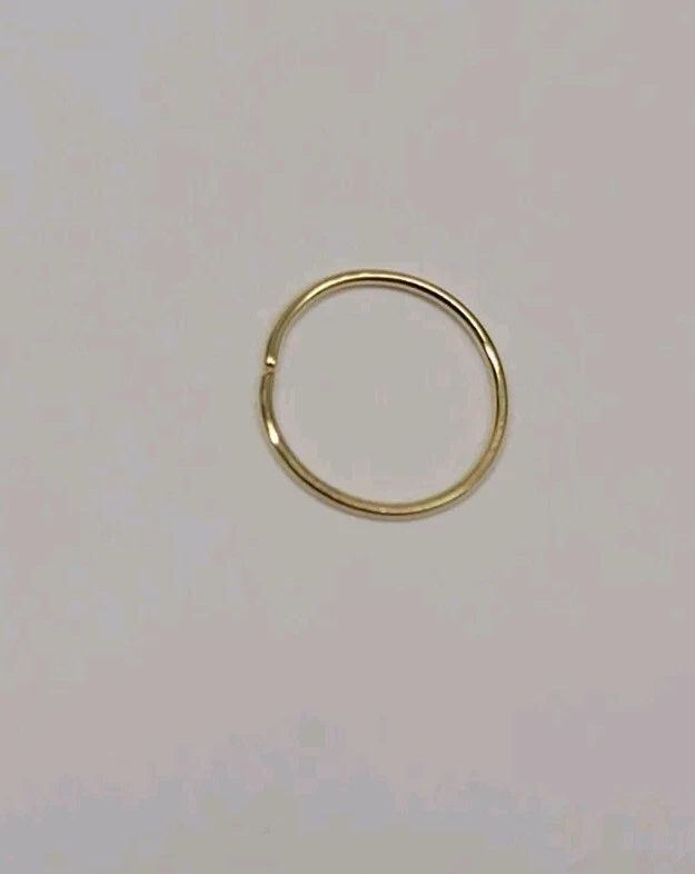 Anillo Piercing Oreja Oro Sólido 14k Caracola Anillo Tabique Cartílago Daith Foto 1 de 1