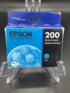 NEW EPSON 200 CYAN INK CARTRIDGE Genuine Sealed Expires October 2022 Single Cart - Picture 1 of 5