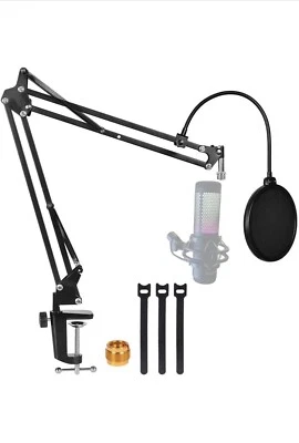 Desktop Stand Compatible with HyperX Quadcast s mic boom Arm. - Image 1 of 4