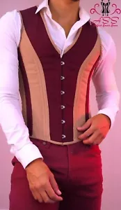 Men Corset Vest _ Waist Trainer Tummy Control Slimming Sleeveless Shapewear Vest - Picture 1 of 4