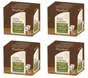 Harry & David Coffee, Northwest Blend, cajas de 4/18 quilates (72 tazas de una sola porción) - Imagen 1 de 2