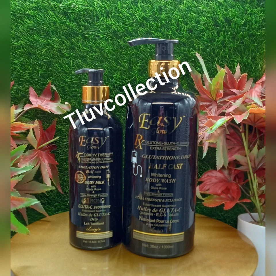 Set Of Easy Glow Whitening Body Milk 500ml And Body Wash 1000ml 2 in 1 - Image 1 of 1