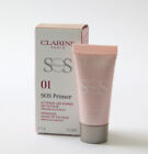 CLARINS SOS Primer Color - 01 Rose Trial Size 5 mL / 0.1 Oz. In Box Brand New