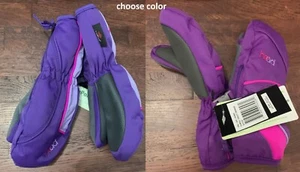 Head Girls Ski Insulated Mitten gloves - XS, S (4-6) in dark or bright purple - Picture 1 of 3