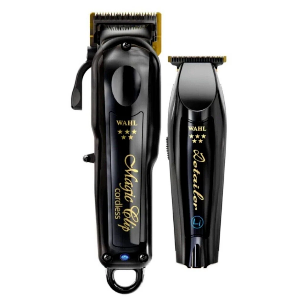 Wahl 5 Star Barber Combo Black Cordless Magic Clip Clipper & Detailer Trimmer - Image 1 of 4