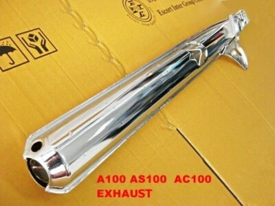 Fit SUZUKI A100 AS100 AC100 EXHAUST MUFFLER STEEL HIGH QUALITY  2 Holes [mi4921] - Image 1 of 4