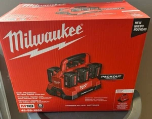 Milwaukee 48-59-1809 M18 PACKOUT 18V Six Bay Rapid Charger w/ REDLINK NEW - Picture 1 of 1