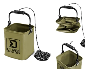 Falteimer 5L und 10L  mit Seil wasserdicht Delphin CUBO Grundfutter Angeleimer - Bild 1 von 5