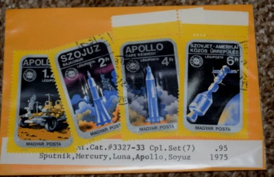 DE COLECCIÓN, HUNGRÍA, Cat# 3327-33 Cpl. Juego Como Nuevo (7) "APOLLO, MERCURIO, SOYUZ" 1975 Foto 1 de 3