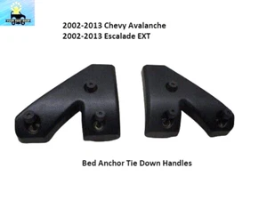 02 to 14 Avalanche Escalade EXT Set of 2 Rear Top Bed Tie Down Triangle Handles - Picture 1 of 10