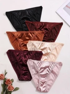 One Buttery Second Skin Satin String Bikini Panties Size XL Great for Men (B) - Picture 1 of 25