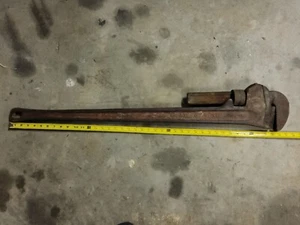RIDGID HEAVY DUTY 48” Cast Iron Steel Pipe Wrench Pat #1727623 - Picture 1 of 8