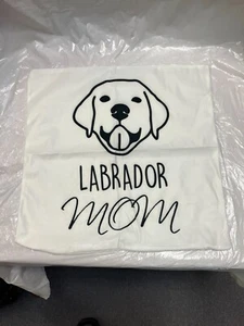 Labrador MOM Dog Throw Pillow Case Cushion Covers Home Decor, WHITE - Picture 1 of 5
