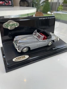 1/43 Model Jaguar XK140 Open Top Grey Vitesse 25400 Die Cast Model Car - Picture 1 of 8