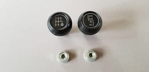 FITS JEEP WRANGLER YJ 87-95 5 SPD TRANS & TRANSFER SHIFT KNOB KIT NEW LOCK NUTS - Picture 1 of 2