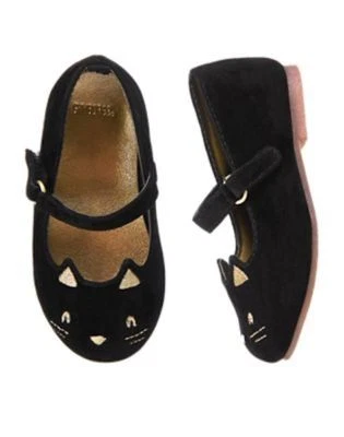 NWT GYMBOREE City Kitty Flats Dress Shoes Size 6, 7 toddler - Image 1 of 2